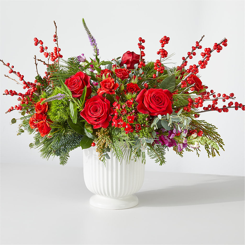 Big Red Bow Bouquet – Mountain Florist, Clintwood VA