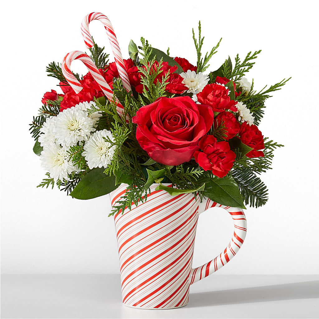 Peppermint Swirl Mug – Mountain Florist, Clintwood VA