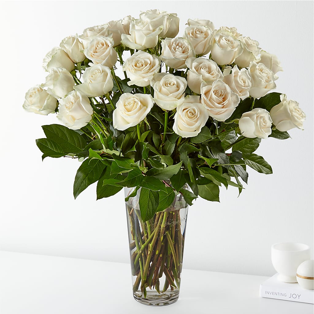 Long Stem White Rose Bouquet – Mountain Florist, Clintwood VA