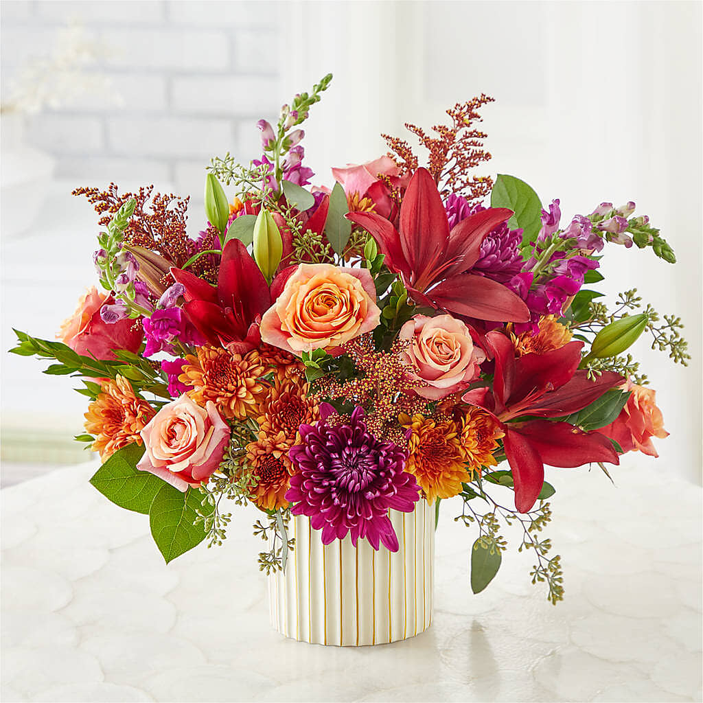 Burgundy Landscape Bouquet – Mountain Florist, Clintwood VA
