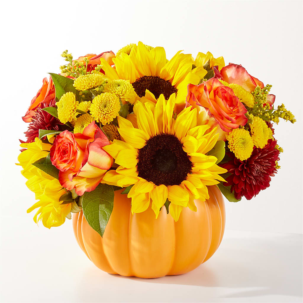 Golden Gourd Pumpkin Bouquet – Mountain Florist, Clintwood VA