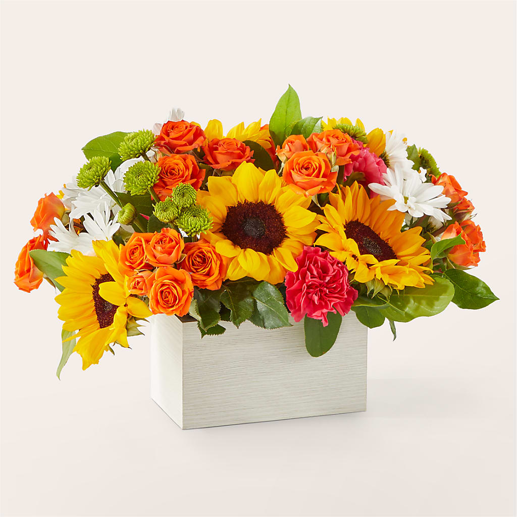 Sun-drenched Blooms Box Bouquet – Mountain Florist, Clintwood VA