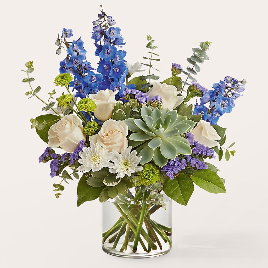 Cerulean Waves Bouquet – Mountain Florist, Clintwood VA
