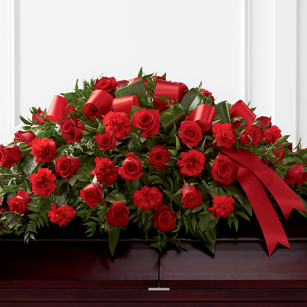 Tribute of Life Casket Spray – Mountain Florist, Clintwood VA