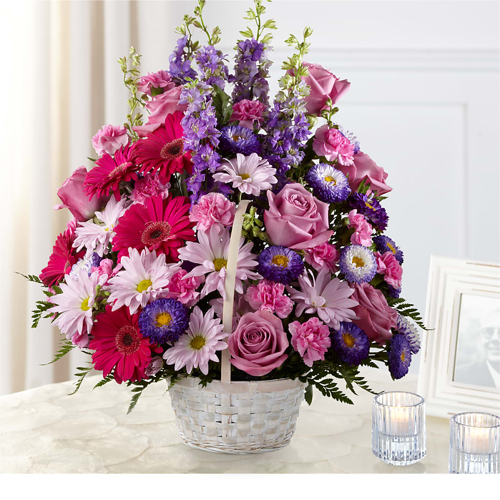 Pastel Peace Basket – Mountain Florist, Clintwood VA
