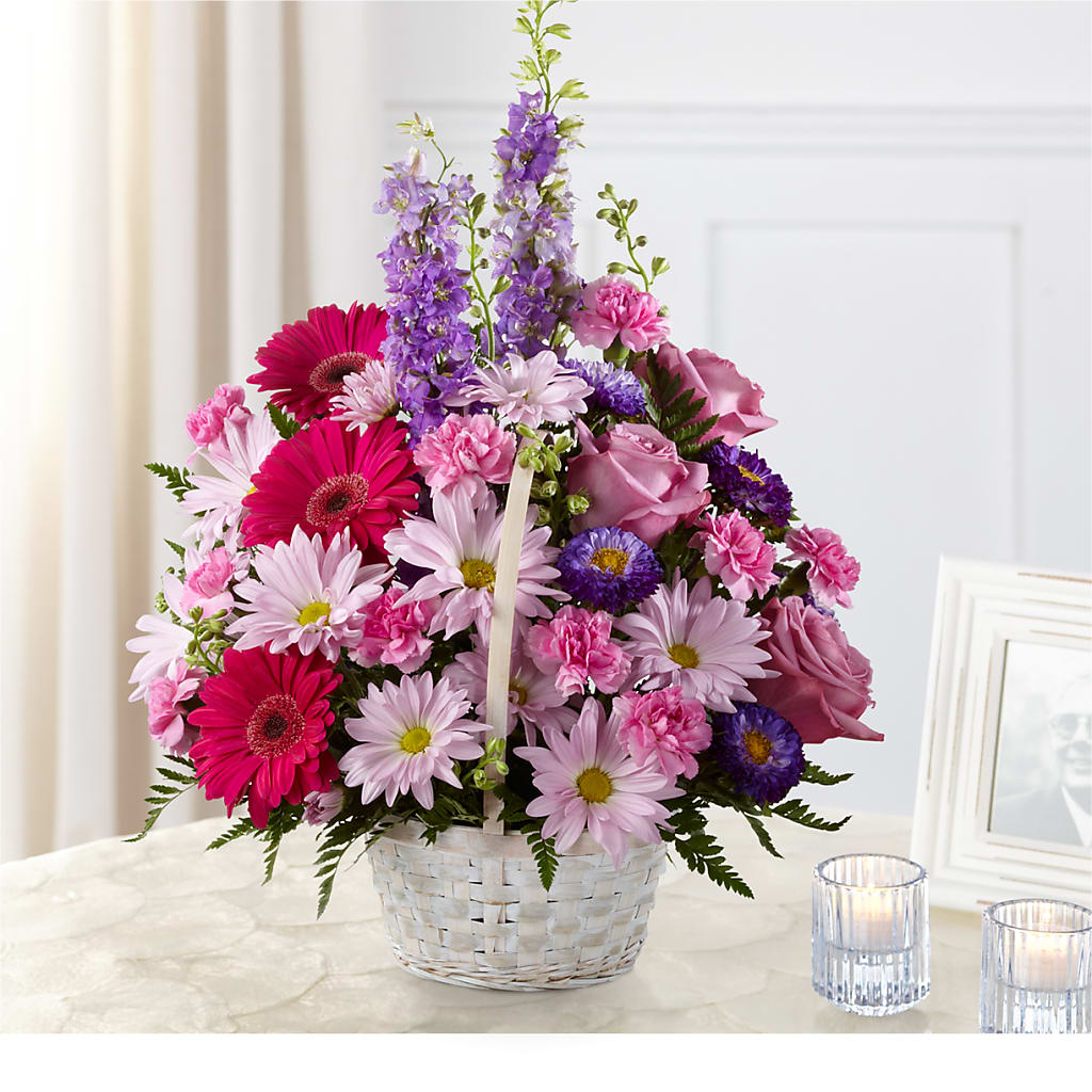 Pastel Peace Basket – Mountain Florist, Clintwood VA