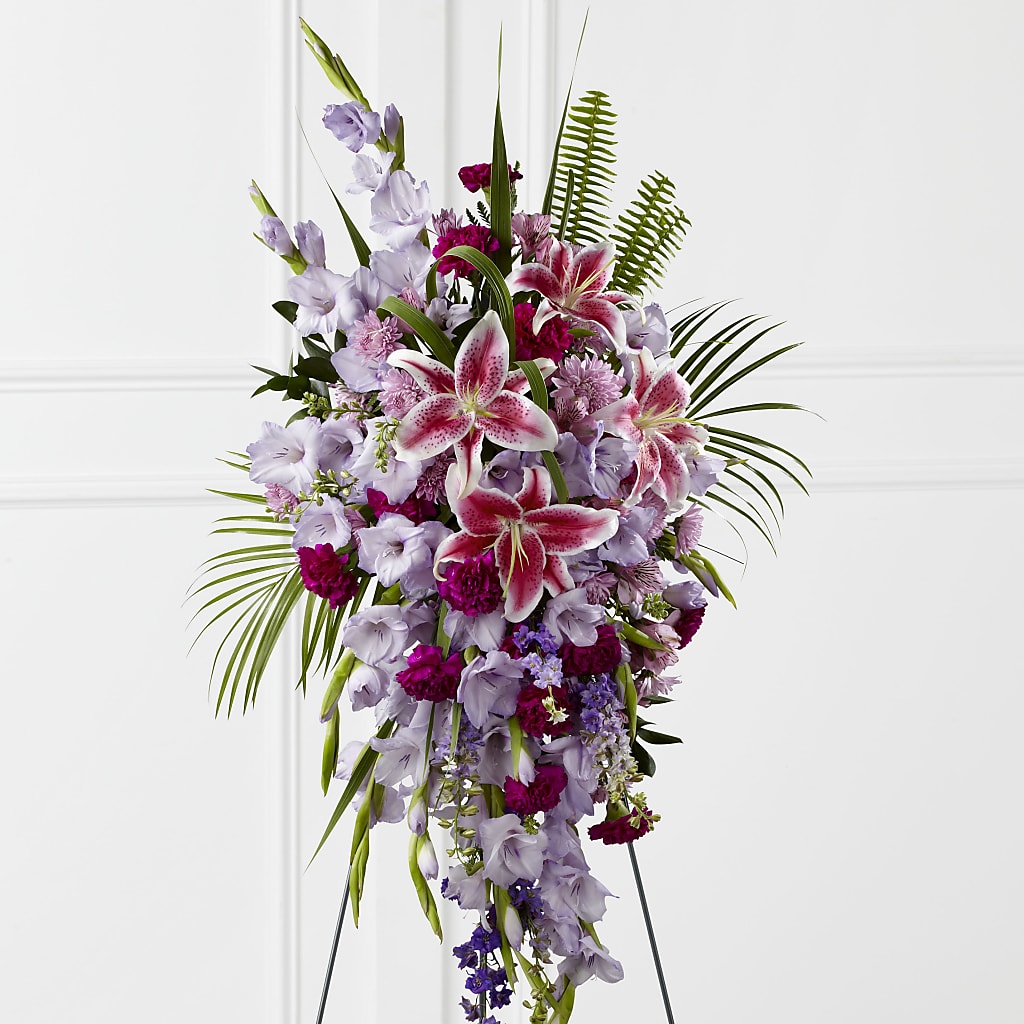 Tender Touch Standing Spray – Mountain Florist, Clintwood VA