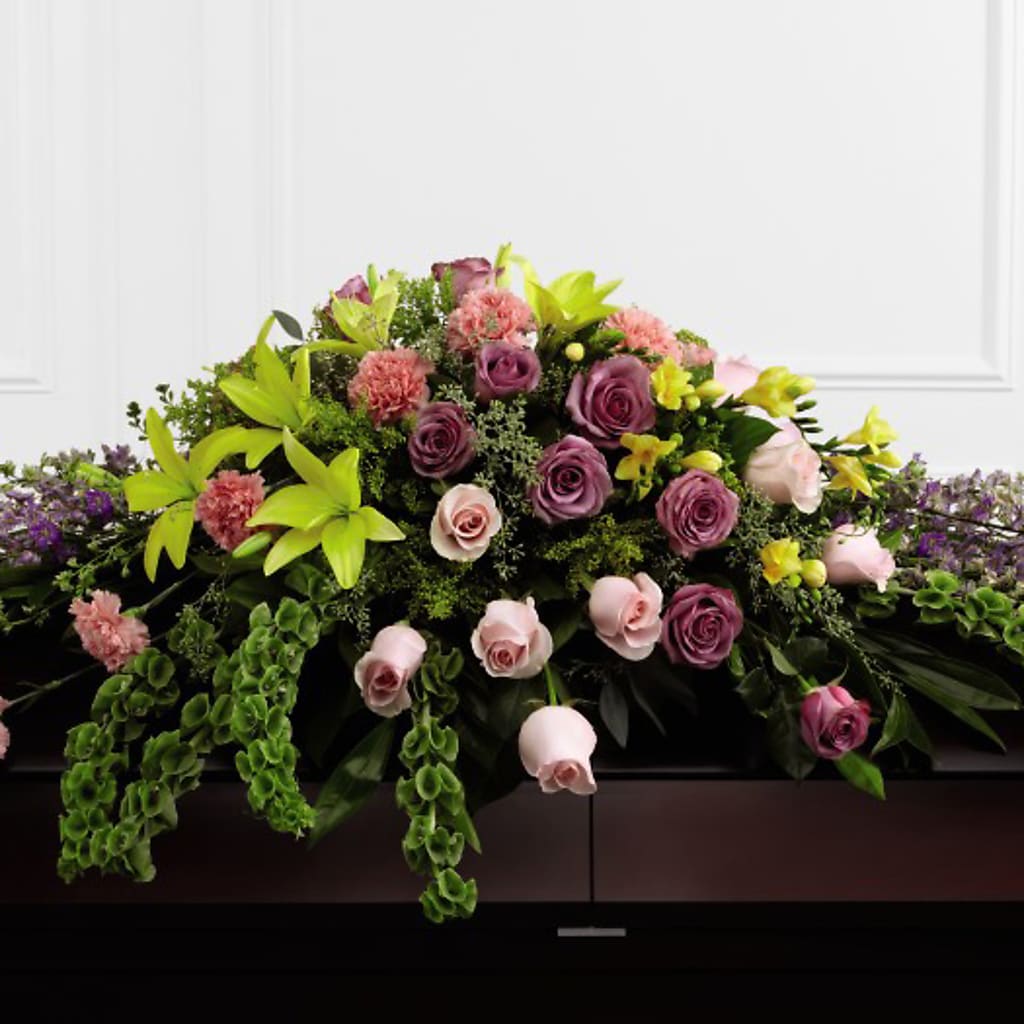 Forever Beloved Casket Spray – Mountain Florist, Clintwood VA