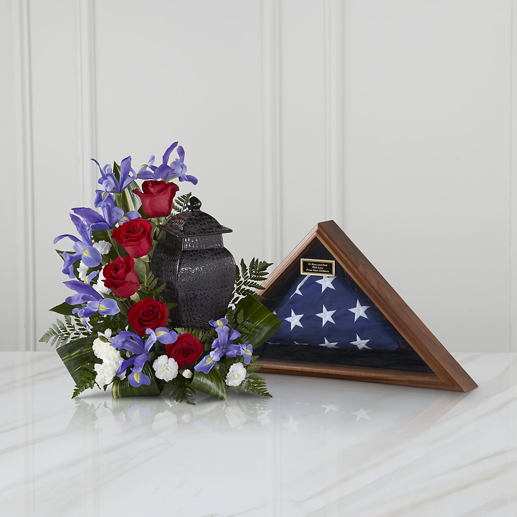 Patriotic Tribute Arrangement – Mountain Florist, Clintwood VA