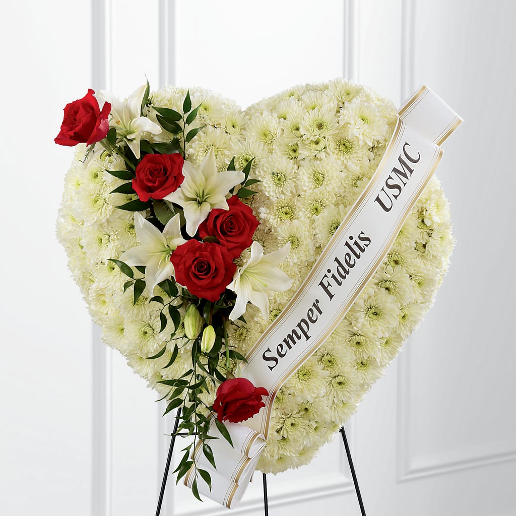 Heartfelt Hero Standing Heart – Mountain Florist, Clintwood VA