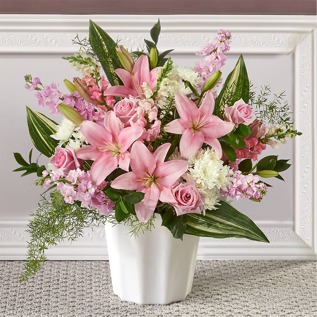 Simply Serene Floor Basket – Mountain Florist, Clintwood VA