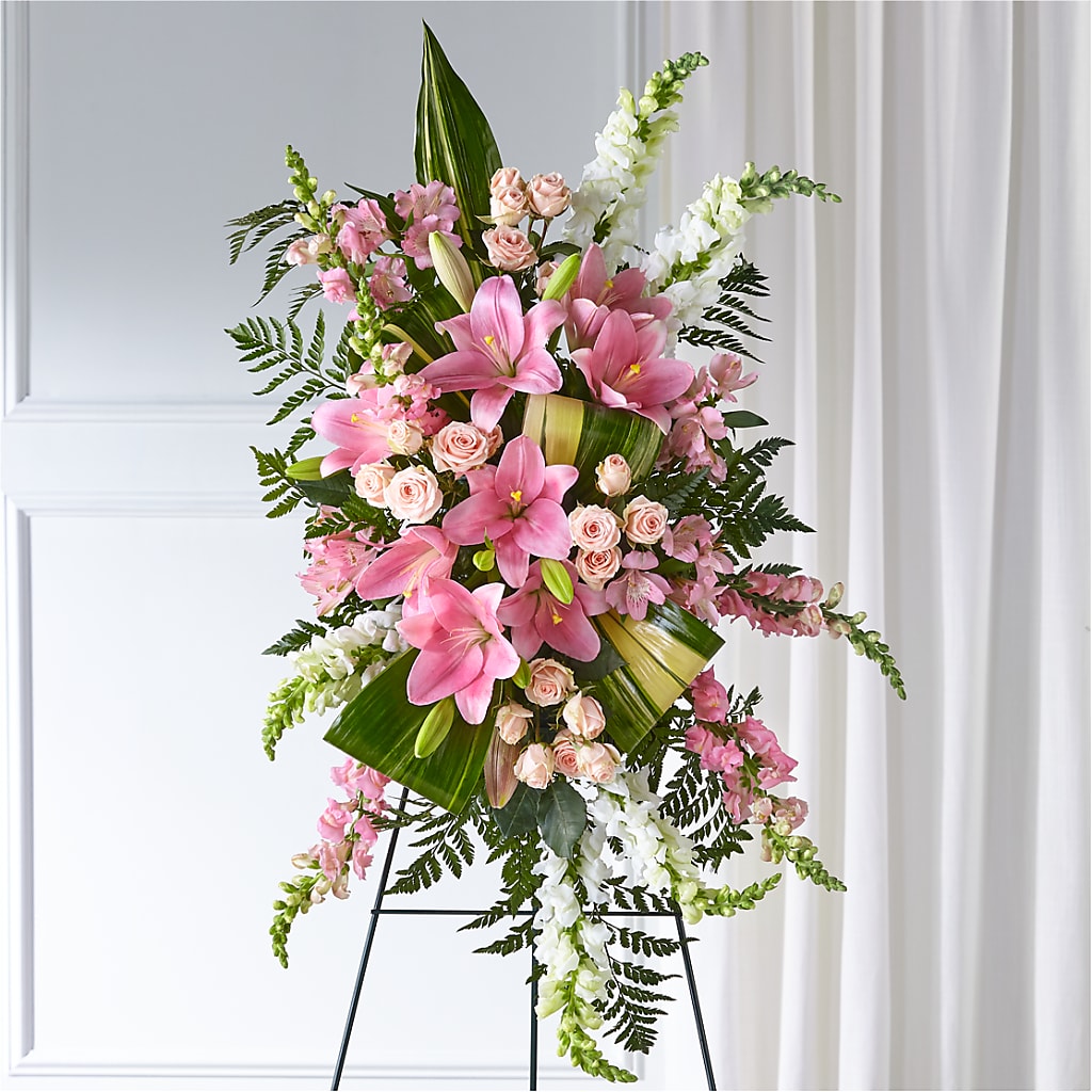 Elegant Embrace Standing Spray – Mountain Florist, Clintwood VA