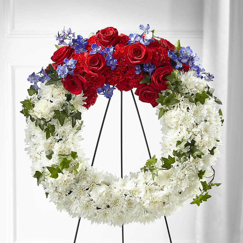 Patriotic Passion Wreath – Mountain Florist, Clintwood VA