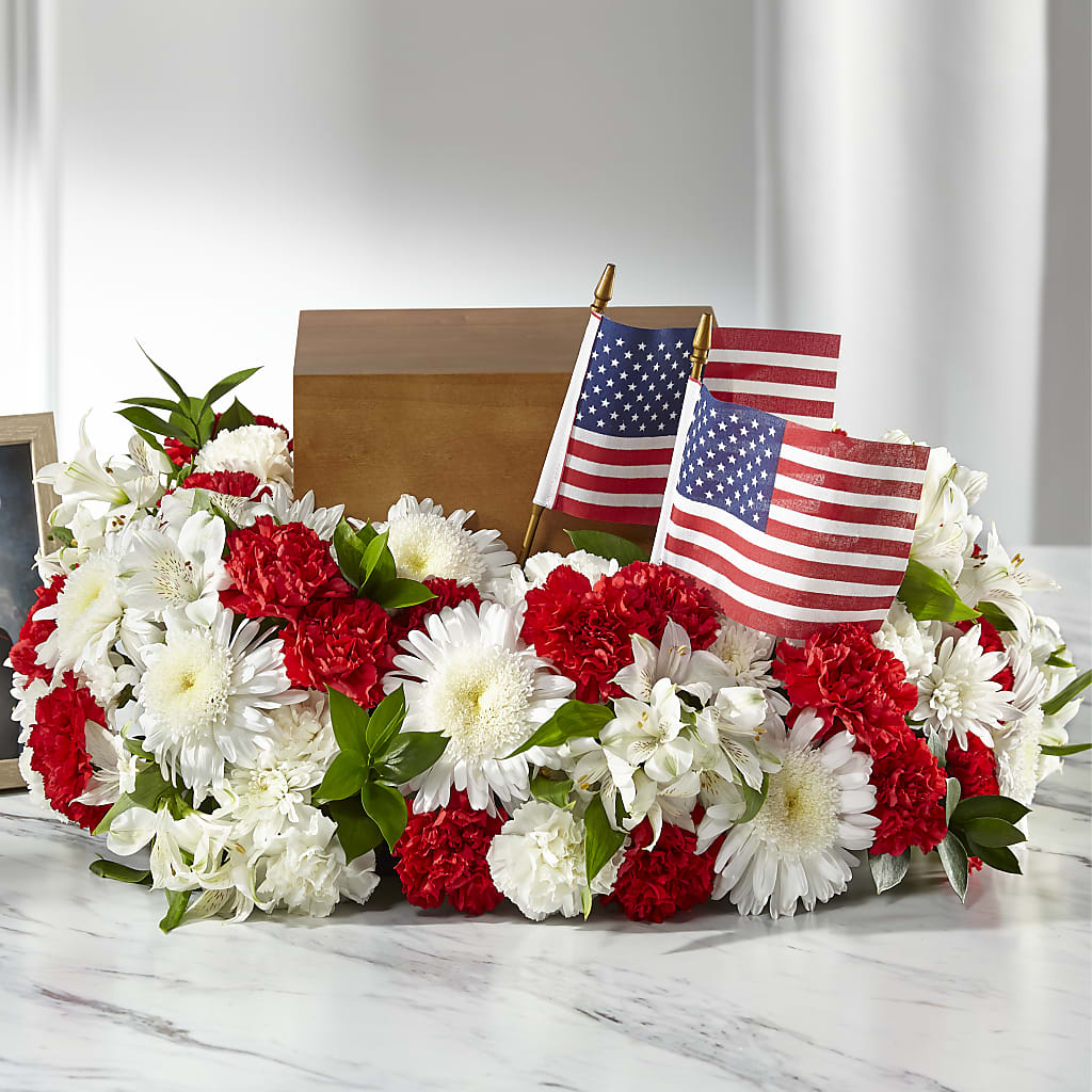 Spirit of Patriotism Cremation Adornment – Mountain Florist, Clintwood VA