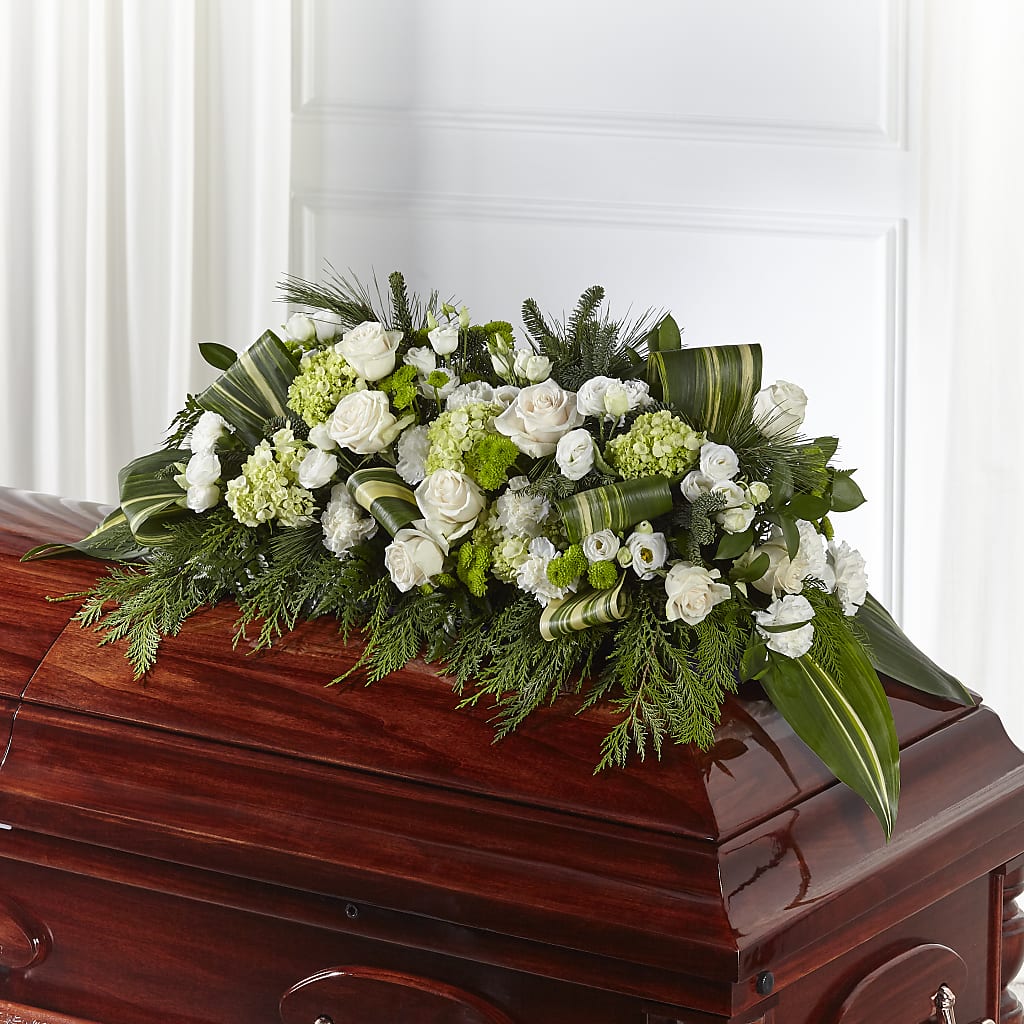 Hopeful Gesture Casket Spray – Mountain Florist, Clintwood VA