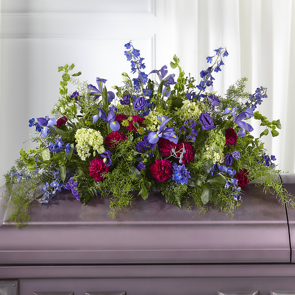 Always Treasured Casket Spray – Mountain Florist, Clintwood VA