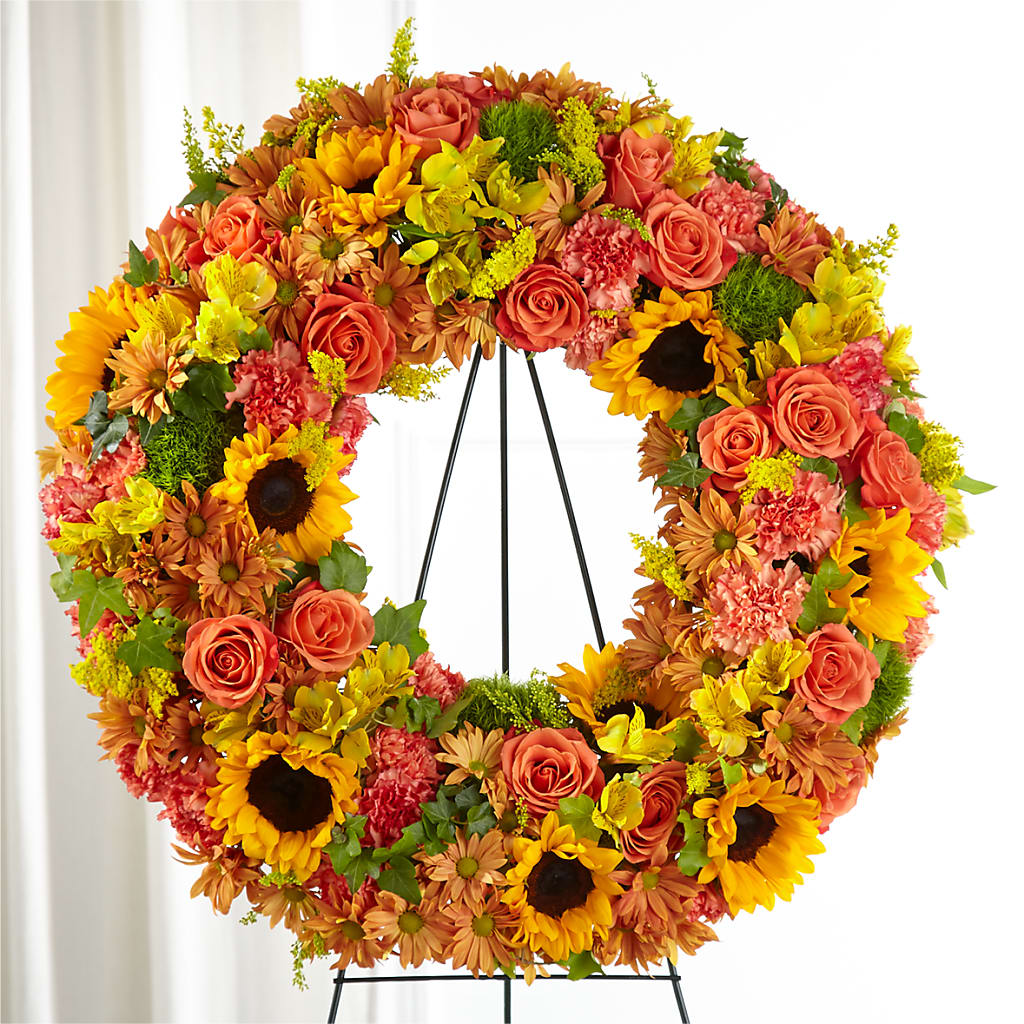 Autumnal Memories Wreath (Standard) – Mountain Florist, Clintwood VA