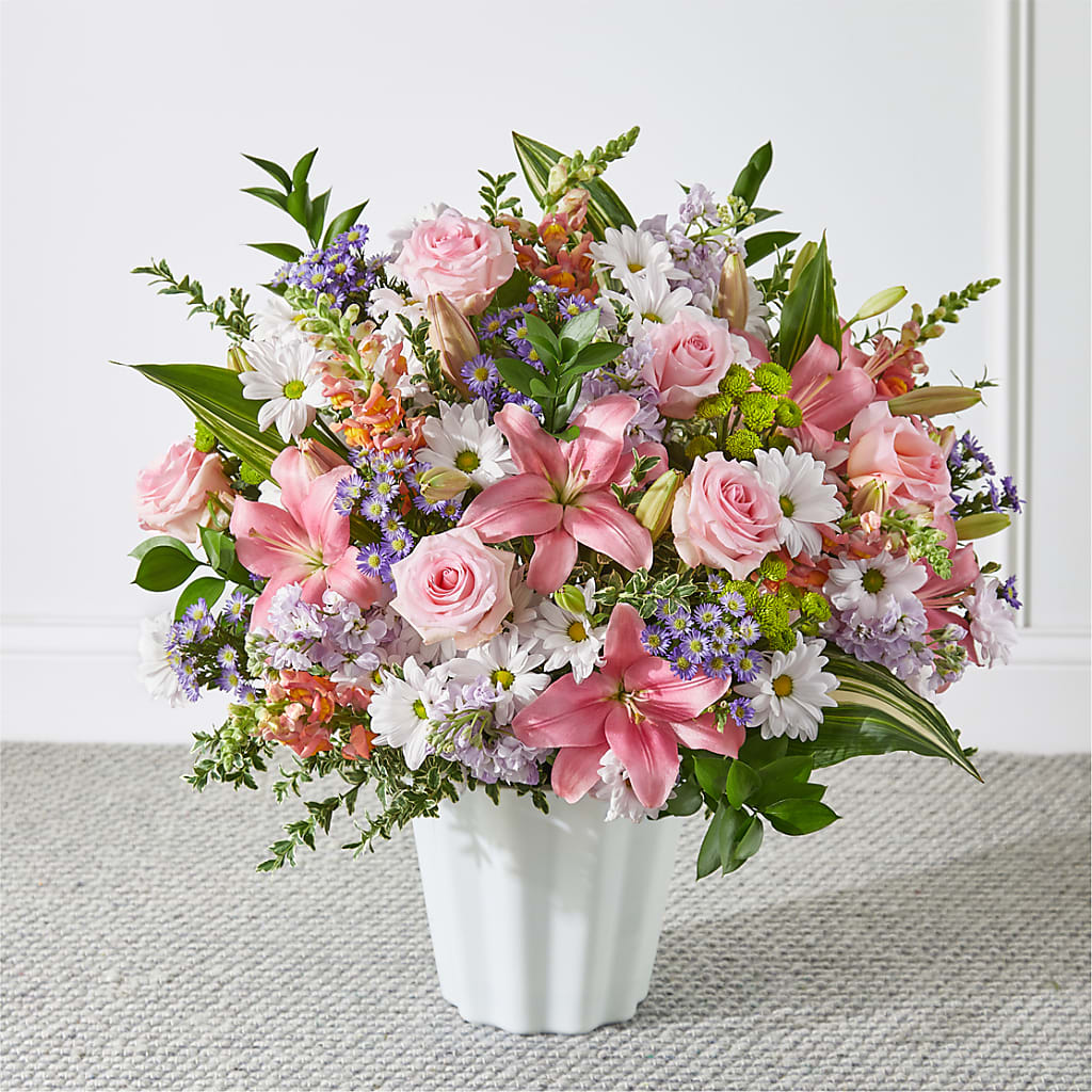 Abundant Compassion Floor Basket – Mountain Florist, Clintwood VA