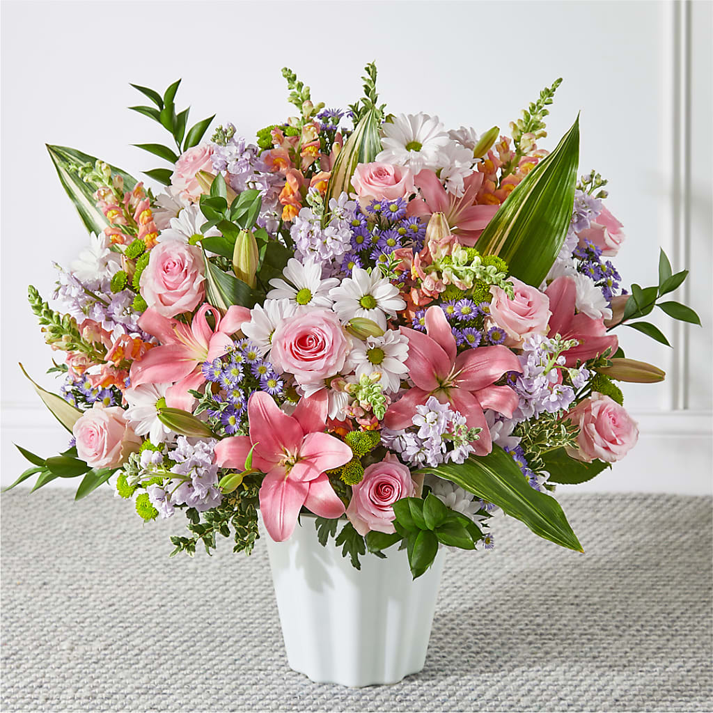 Abundant Compassion Floor Basket – Mountain Florist, Clintwood VA