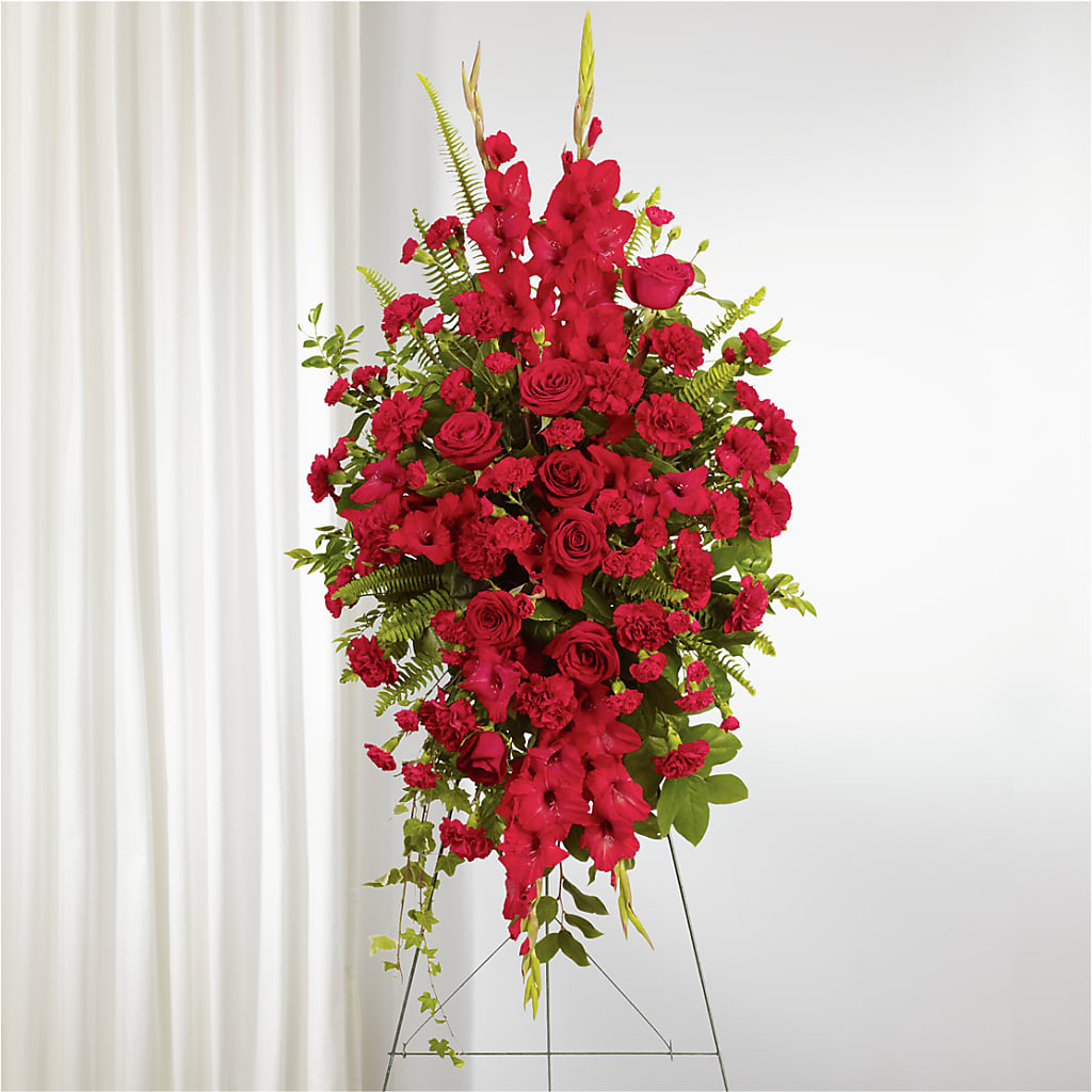 From the Heart Standing Spray – Mountain Florist, Clintwood VA