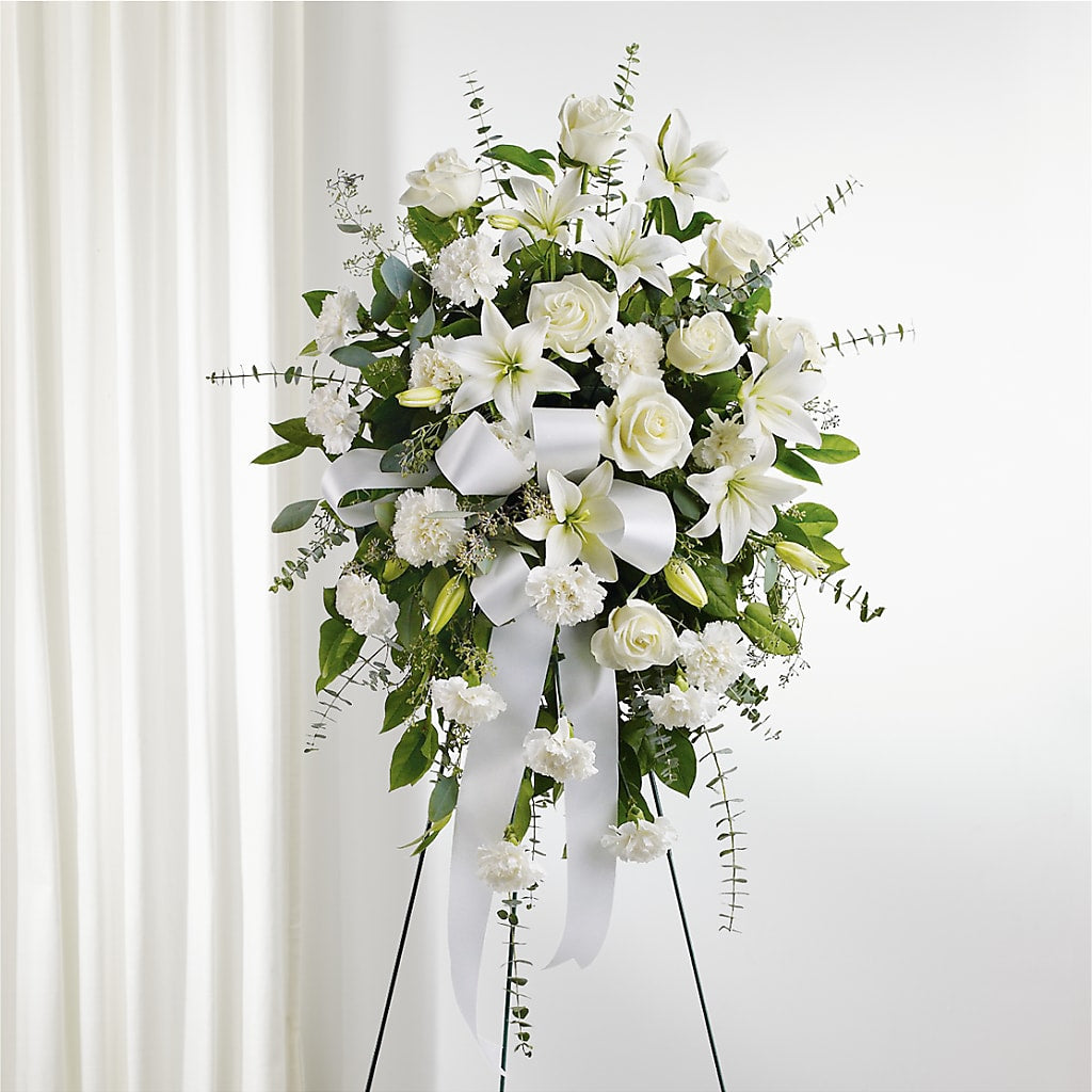 With Care Standing Spray – Mountain Florist, Clintwood VA