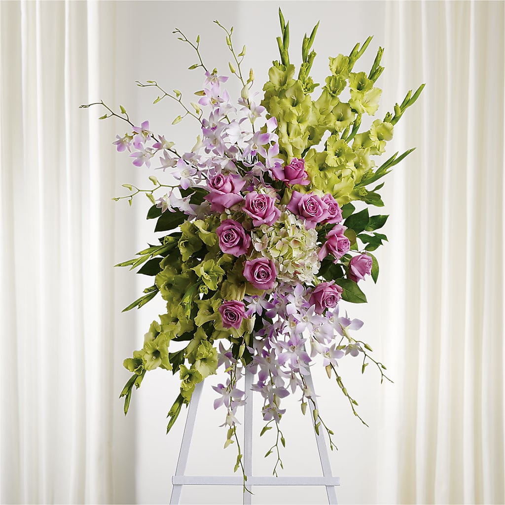 Lasting Legacy Standing Spray – Mountain Florist, Clintwood VA