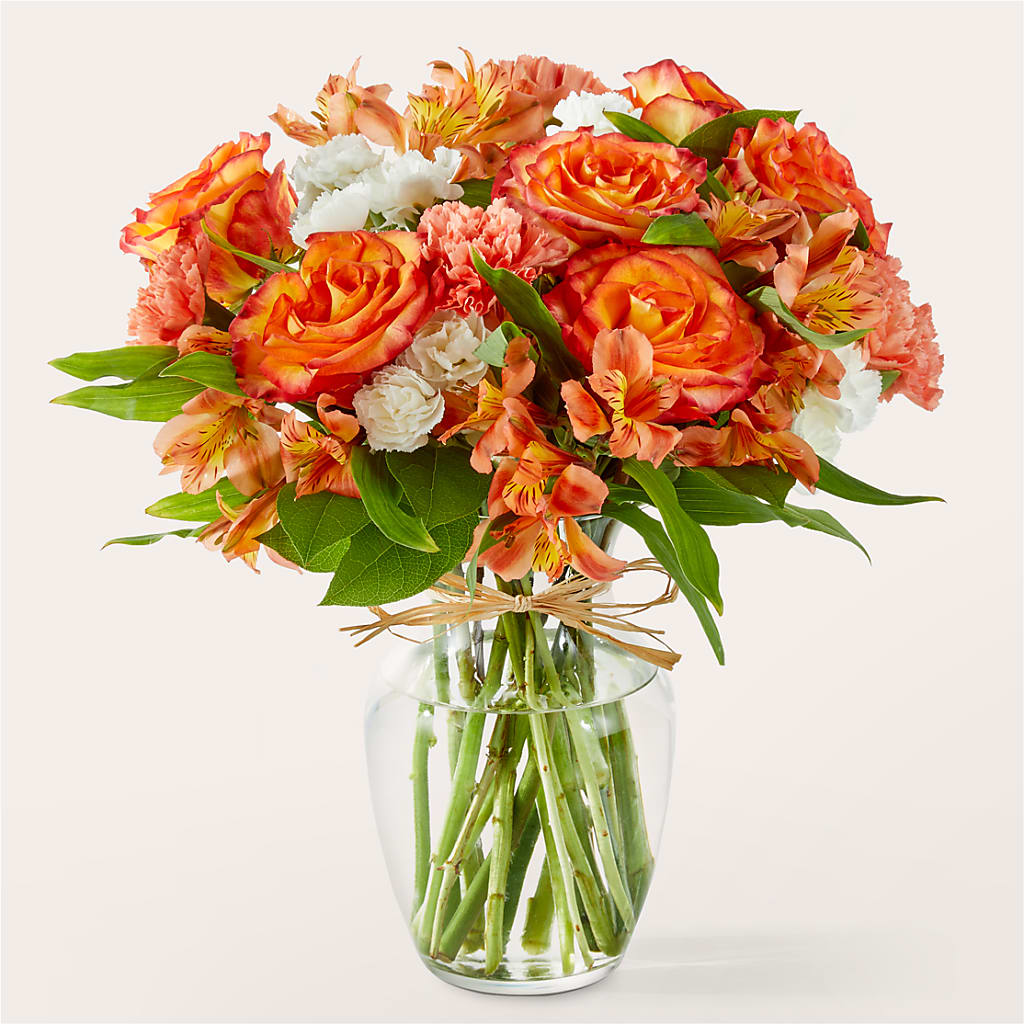 Apricot Glow Bouquet – Mountain Florist, Clintwood VA