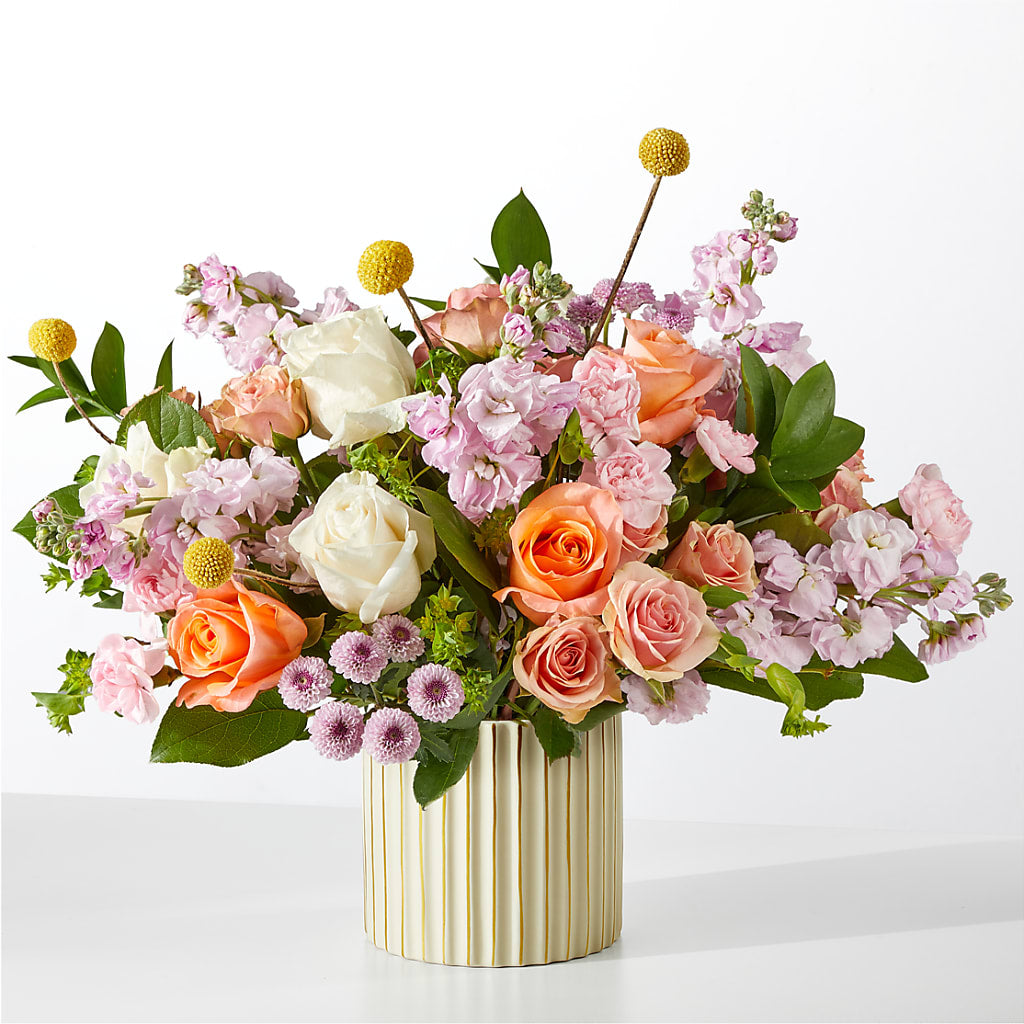 French Market Bouquet with Ivory Vase – Mountain Florist, Clintwood VA