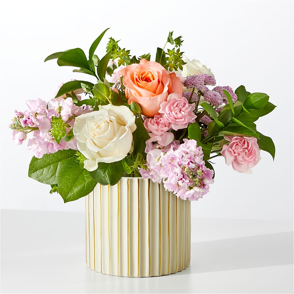 French Market Bouquet with Ivory Vase – Mountain Florist, Clintwood VA