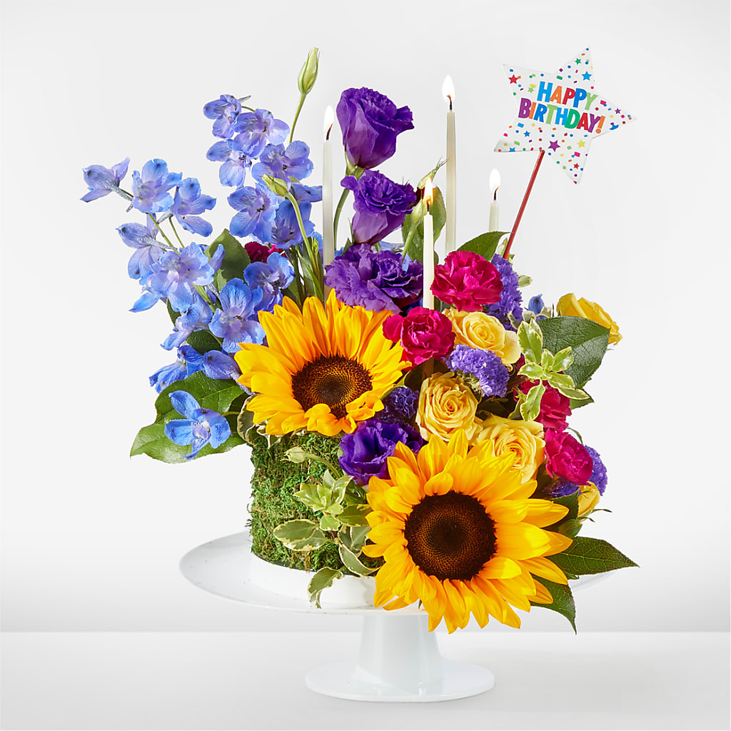 Star of the Day Floral Cake – Mountain Florist, Clintwood VA