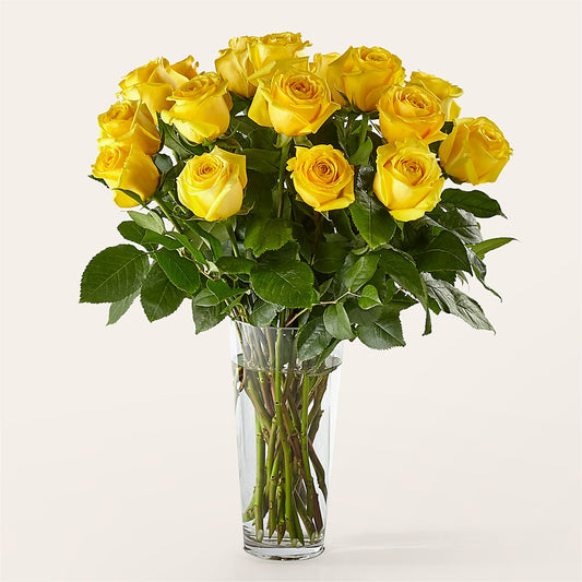 Long Stem Yellow Rose Bouquet –  Mountain Florist, Clintwood VA