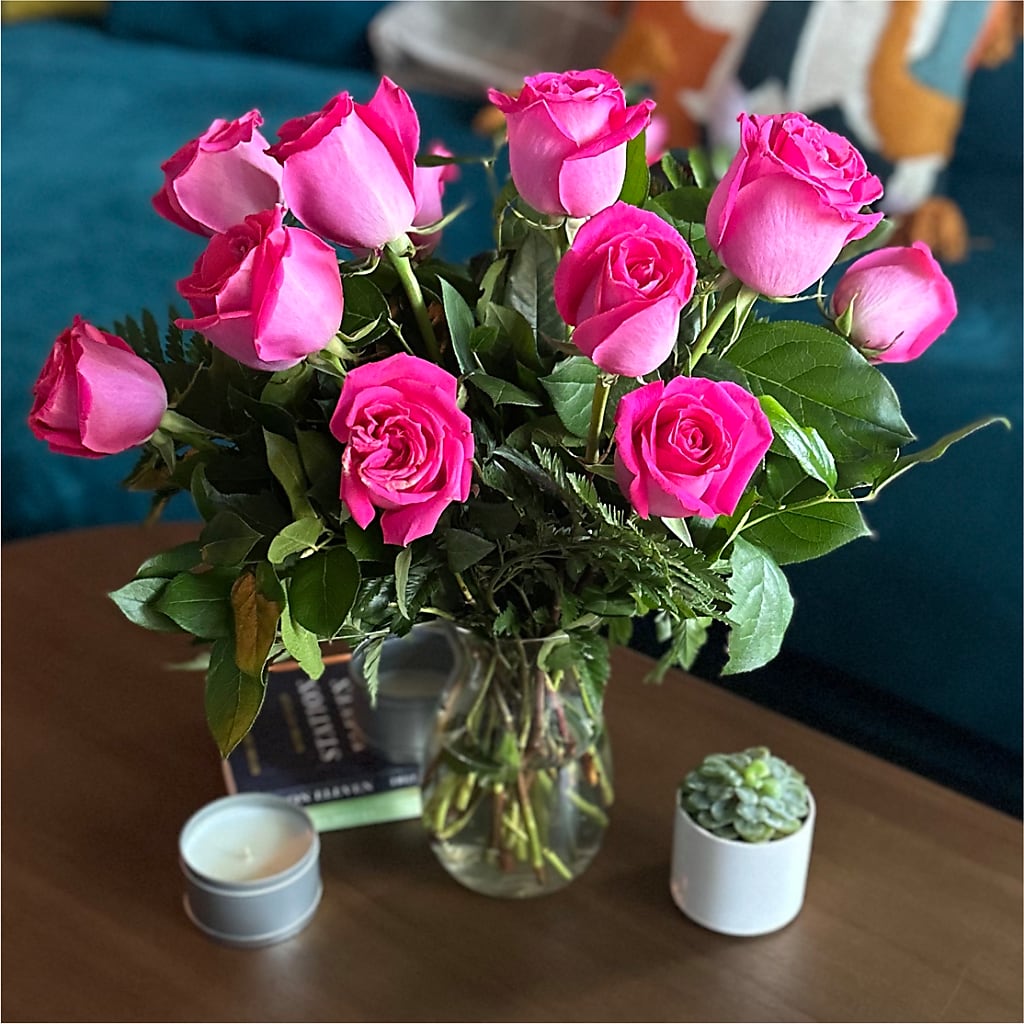 Long Stem Pink Rose Bouquet –  Mountain Florist, Clintwood VA