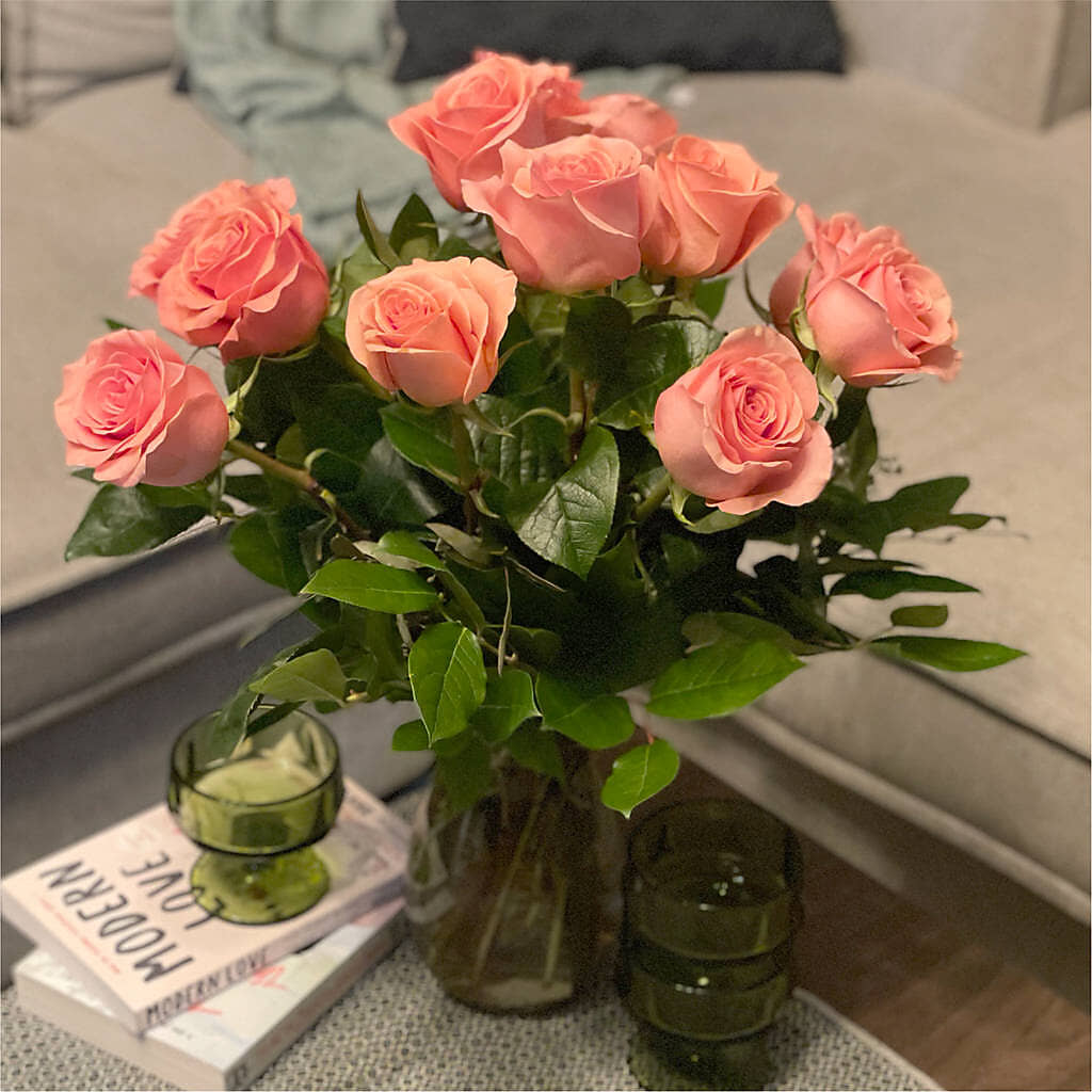 Long Stem Pink Rose Bouquet –  Mountain Florist, Clintwood VA