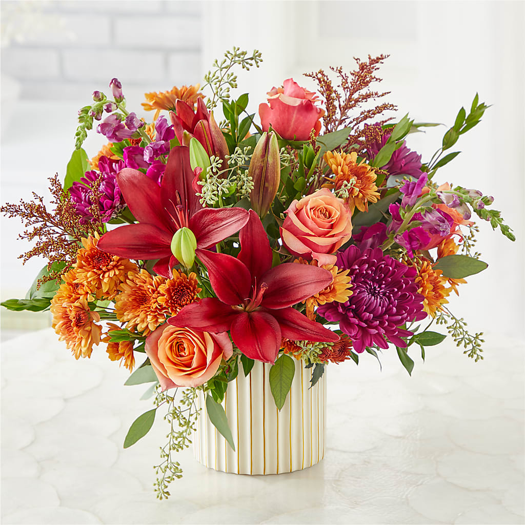 Burgundy Landscape Bouquet –  Mountain Florist, Clintwood VA