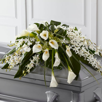 Angel Wings Casket Spray –  Mountain Florist, Clintwood VA