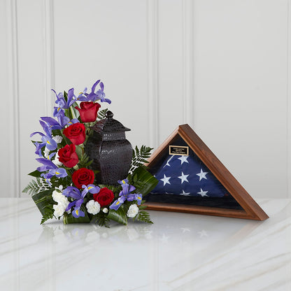 Patriotic Tribute Arrangement –  Mountain Florist, Clintwood VA