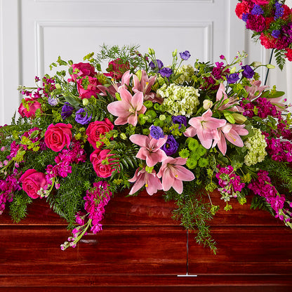 Radiant Tribute Casket Spray –  Mountain Florist, Clintwood VA