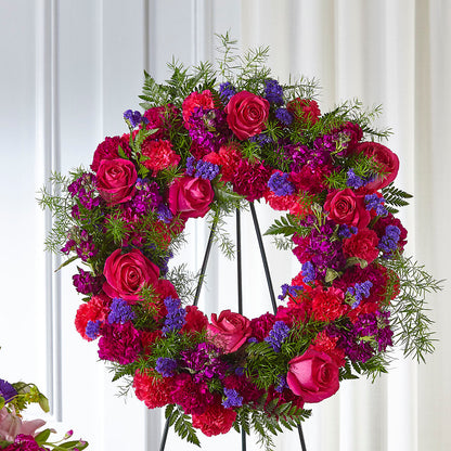 Calming Colors Wreath –  Mountain Florist, Clintwood VA