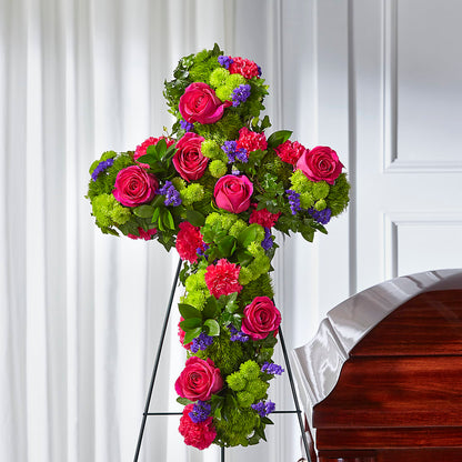 Tribute Rose Floral Cross –  Mountain Florist, Clintwood VA