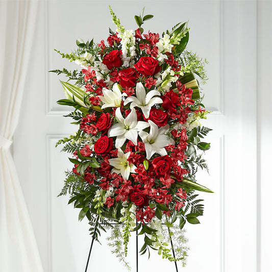 Everlasting Memory Standing Spray –  Mountain Florist, Clintwood VA