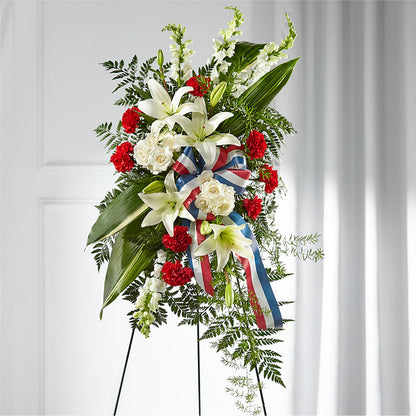 Stars of Life Standing Spray –  Mountain Florist, Clintwood VA