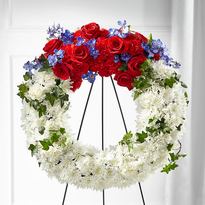 Patriotic Passion Wreath –  Mountain Florist, Clintwood VA