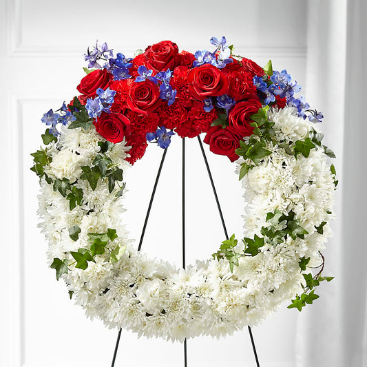 Patriotic Passion Wreath –  Mountain Florist, Clintwood VA