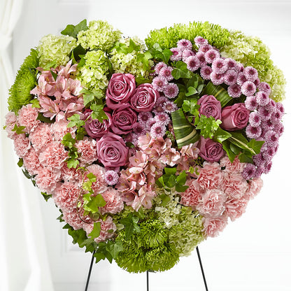 Heartwarming Standing Heart –  Mountain Florist, Clintwood VA