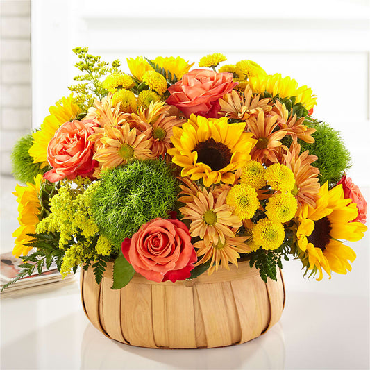 Harvest Sunflower Basket –  Mountain Florist, Clintwood VA