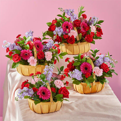 Pink Picnic Basket –  Mountain Florist, Clintwood VA
