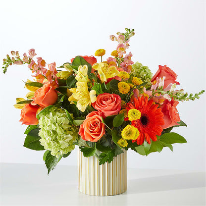 Autumn Sunshine Bouquet with Ivory Vase –  Mountain Florist, Clintwood VA