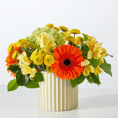 Autumn Sunshine Bouquet with Ivory Vase –  Mountain Florist, Clintwood VA