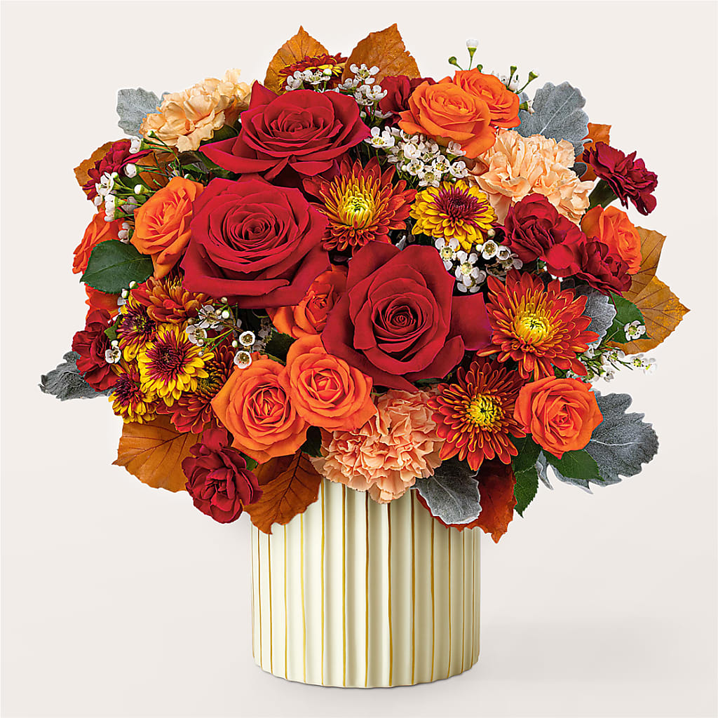 Merlot Bouquet with Ivory Vase –  Mountain Florist, Clintwood VA