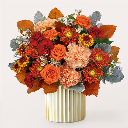 Merlot Bouquet with Ivory Vase –  Mountain Florist, Clintwood VA